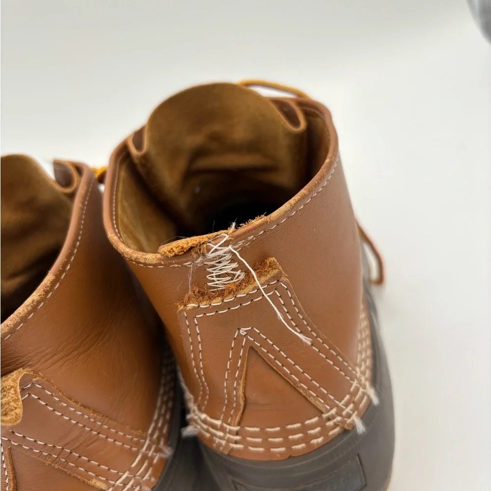 L.L. Bean Boots Mens  Waterproof Leather Duck‎ Lace-Up Rain Sz 10
